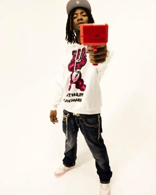 FreshDuzIt outfit in Platinum Playmakas Merch, Nike, and MCM, 2022