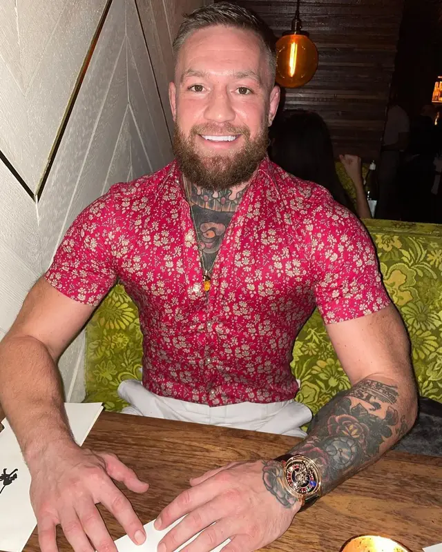 Conor McGregor outfit in Jacob & Co., 2022