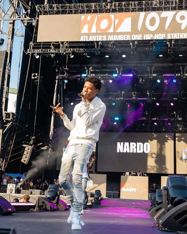 Nardo Wick outfit in Casablanca, Amiri, and Nike, 2022