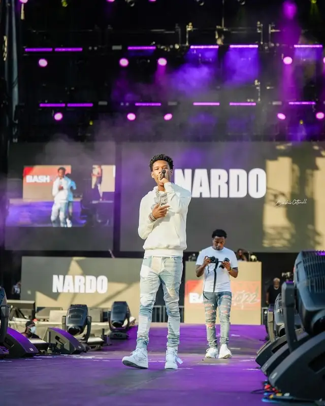 Nardo Wick outfit in Casablanca, Amiri, and Nike, 2022