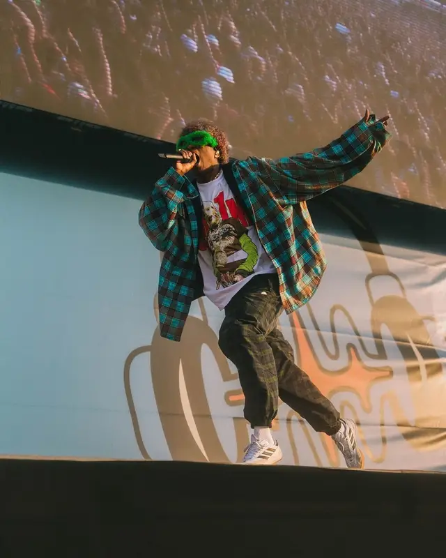 ASAP Rocky outfit in Balenciaga, ASAP Rocky Merch, and Undercover, 2022