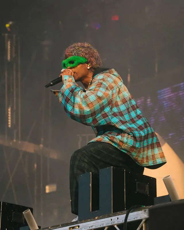 ASAP Rocky outfit in Balenciaga, ASAP Rocky Merch, and Undercover, 2022