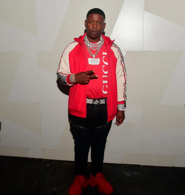 Blac Youngsta outfit in Gucci, G-Star RAW, and Prada, 2020