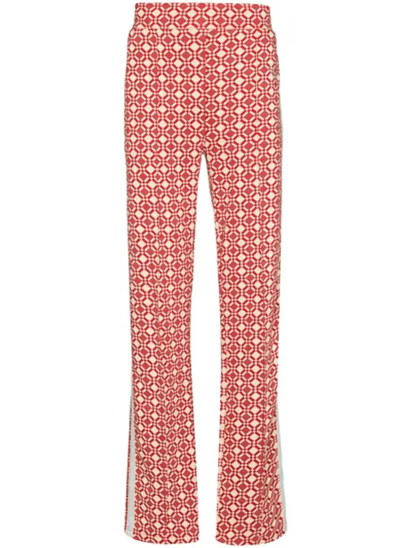 Wales Bonner Power Straight Leg Crochet Trimmed Organic Cotton Jaccquard Track Pants $483