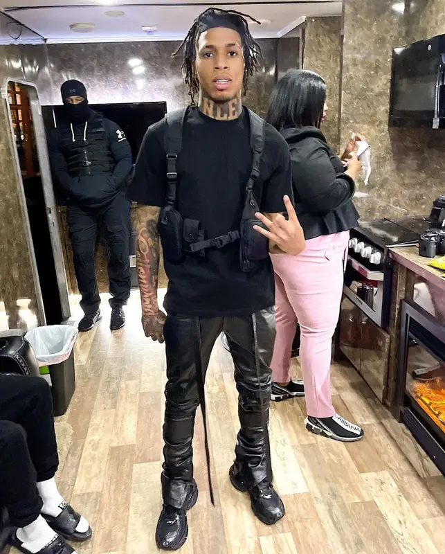 NLE Choppa outfit in Flauce, 2022
