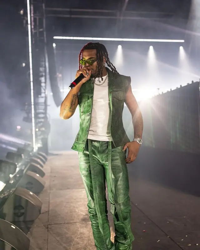 Lil Keed outfit in Flauce, 2021