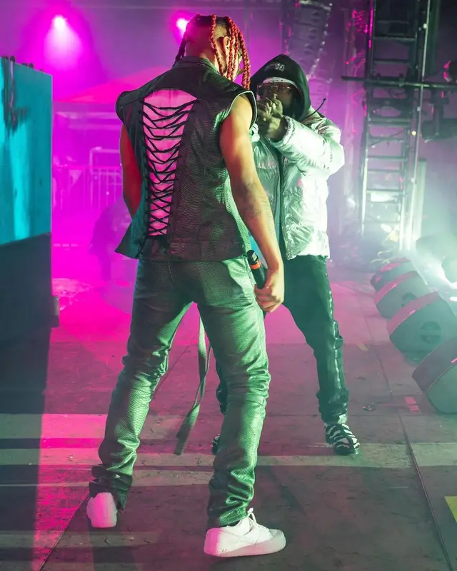 Lil Keed outfit in Flauce, 2021