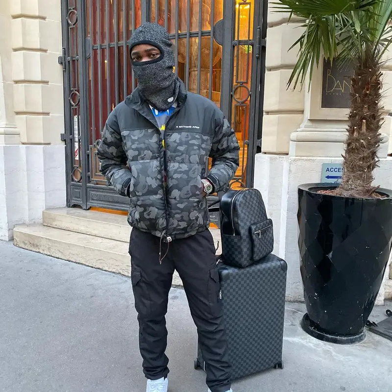 Dave outfit in Bape, Nike, and Stone Island, 2019