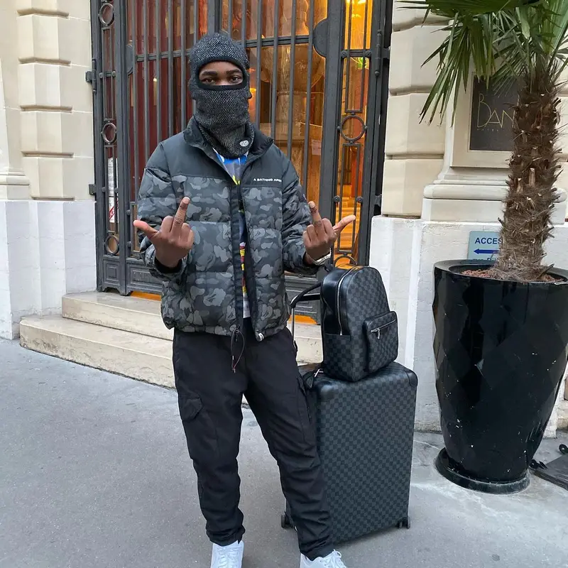 Dave outfit in Bape, Nike, and Stone Island, 2019
