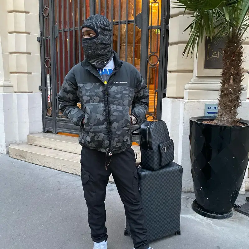 Dave outfit in Bape, Nike, and Stone Island, 2019