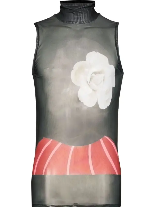 Orange Culture Flower Boy Sleeveless T-Shirt $256