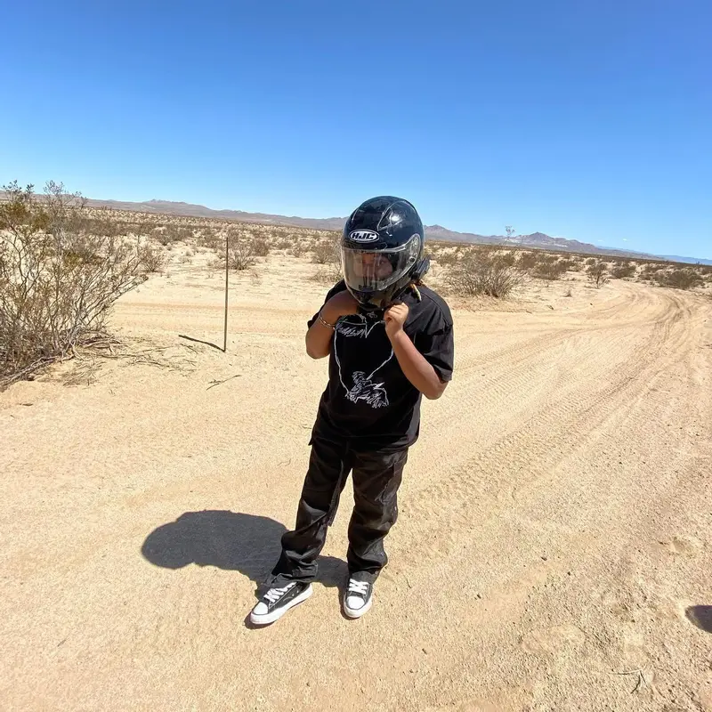 Xhulooo outfit in Maison Mihara Yasuhiro and HJC Helmets, 2022