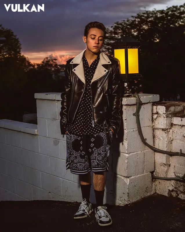 Ethan Cutkosky outfit in Amiri, 2021