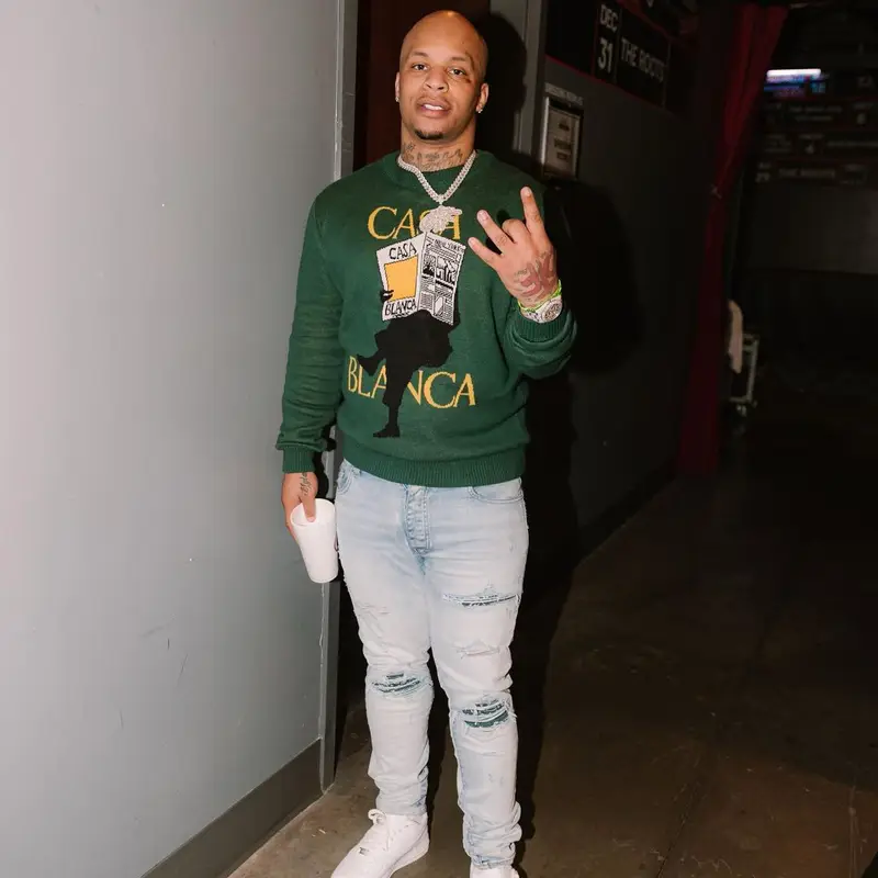 Doodie Lo outfit in Casablanca, Amiri, and Nike, 2022