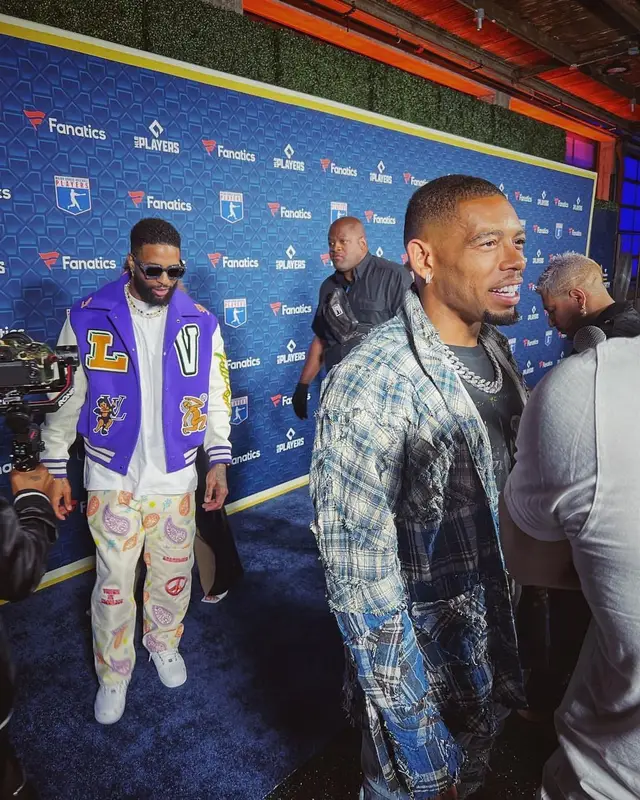 Odell Beckham Jr outfit in Earthling VIP and Louis Vuitton, 2022