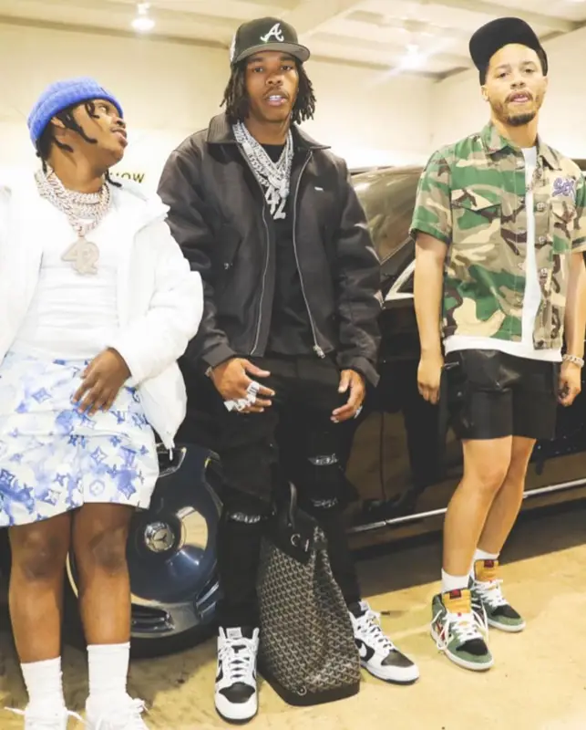 Lil Baby outfit in 6PM Season, 2022