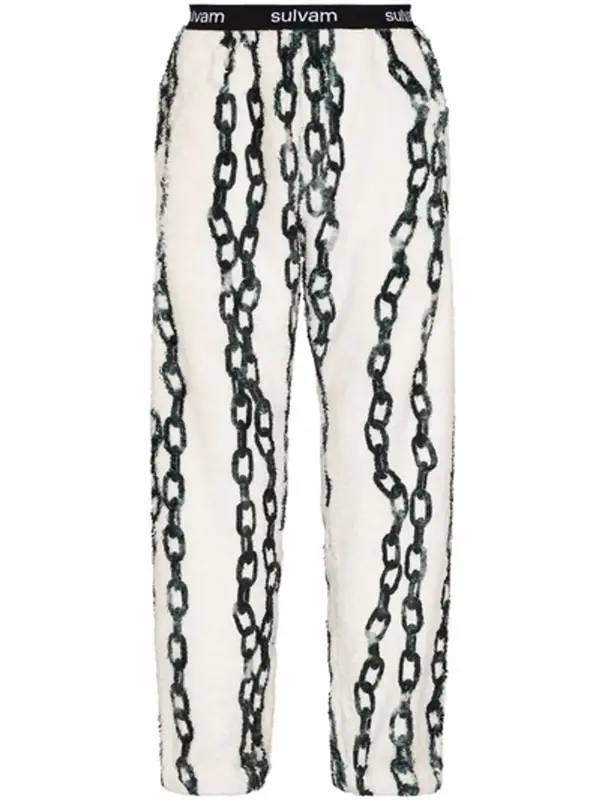 Sulvam Chain Fleece Lounge Pants $380