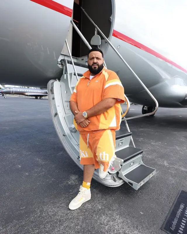 DJ Khaled outfit in Kith, Jordan, and Union Los Angeles, 2022
