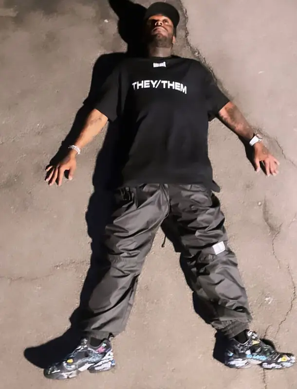 Lil Uzi Vert outfit in Vetements and Reebok, 2022