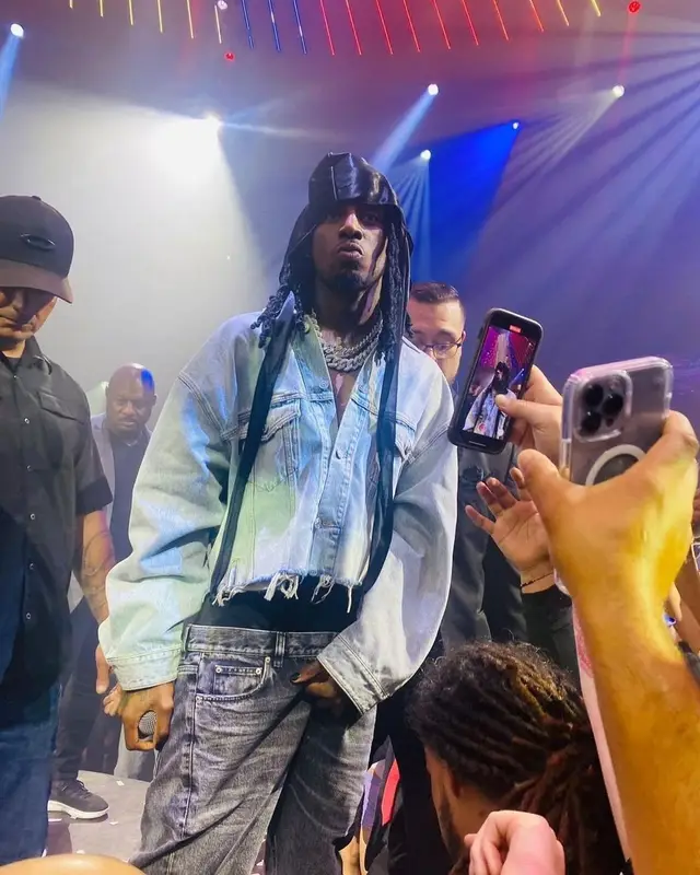Playboi Carti outfit in Balenciaga, 2022