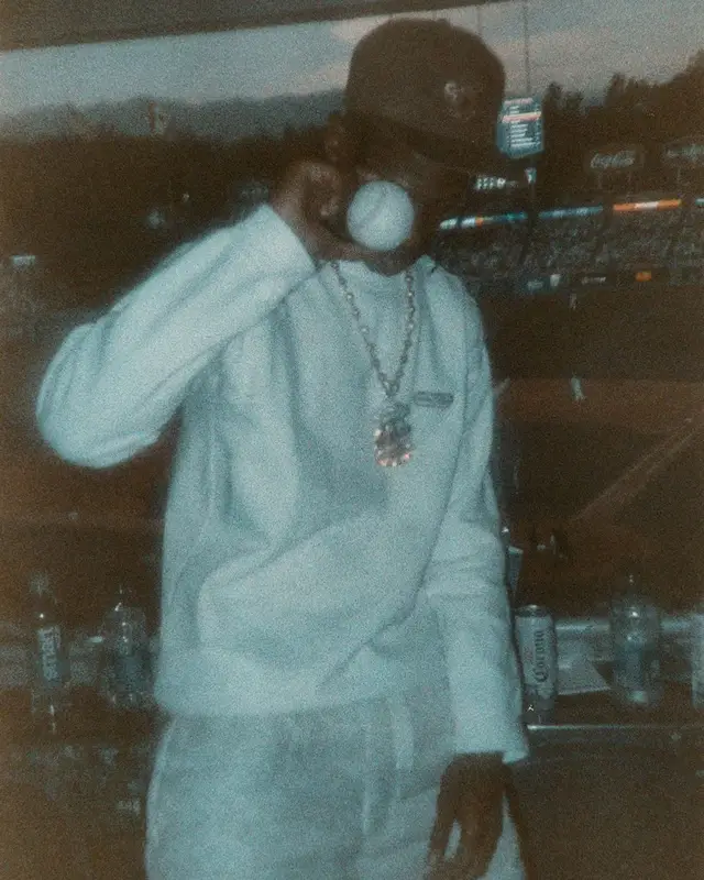 Travis Scott outfit in Nike, Travis Scott Merch, and Tom Sachs, 2022