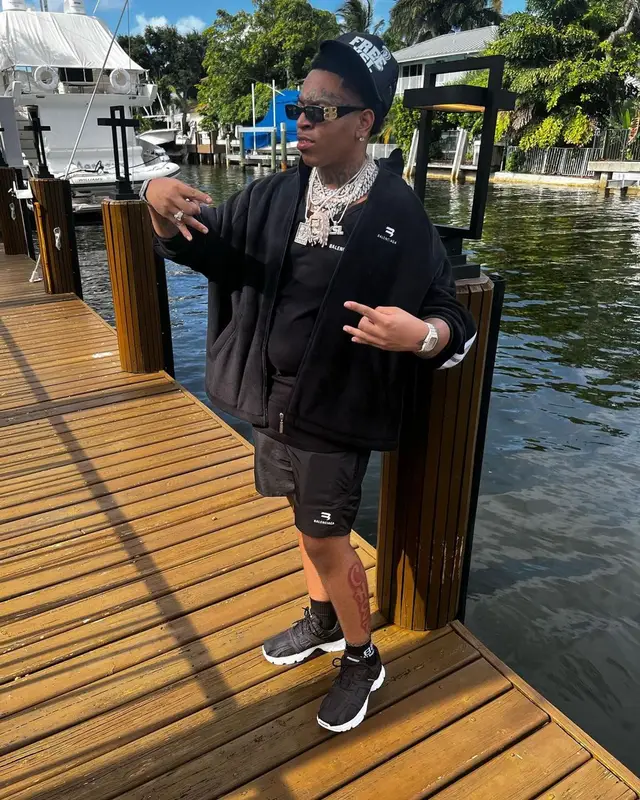 Lil Gotit outfit in Balenciaga, 2022