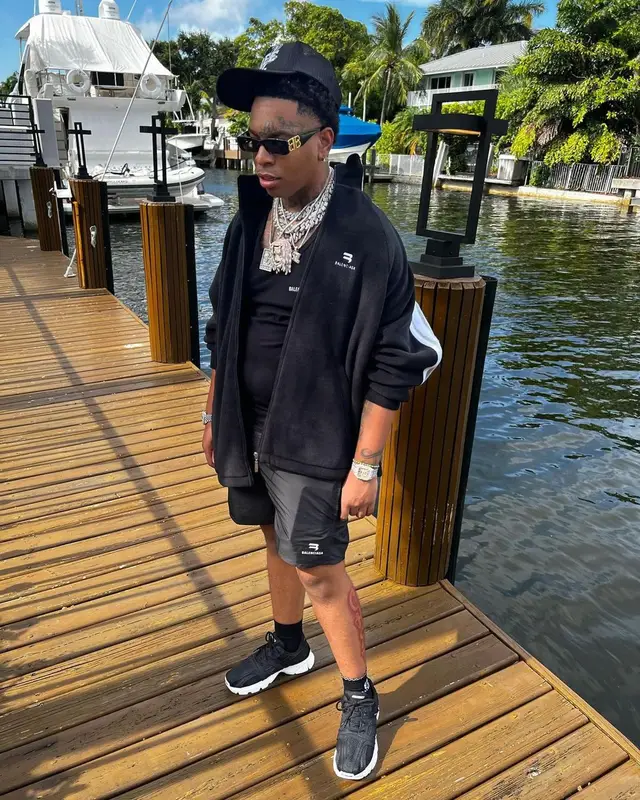 Lil Gotit outfit in Balenciaga, 2022