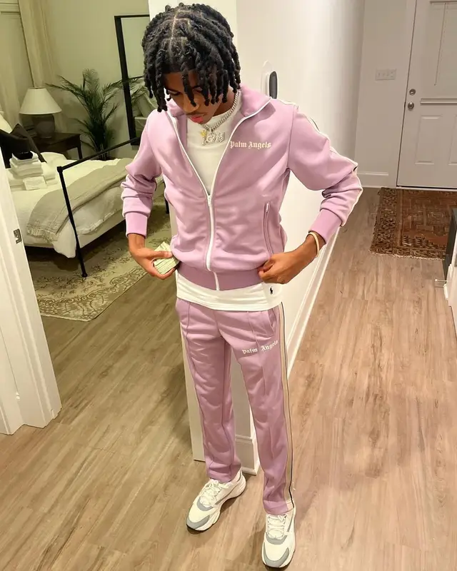 Lil Darius outfit in Palm Angels, Polo Ralph Lauren, and Dior, 2022