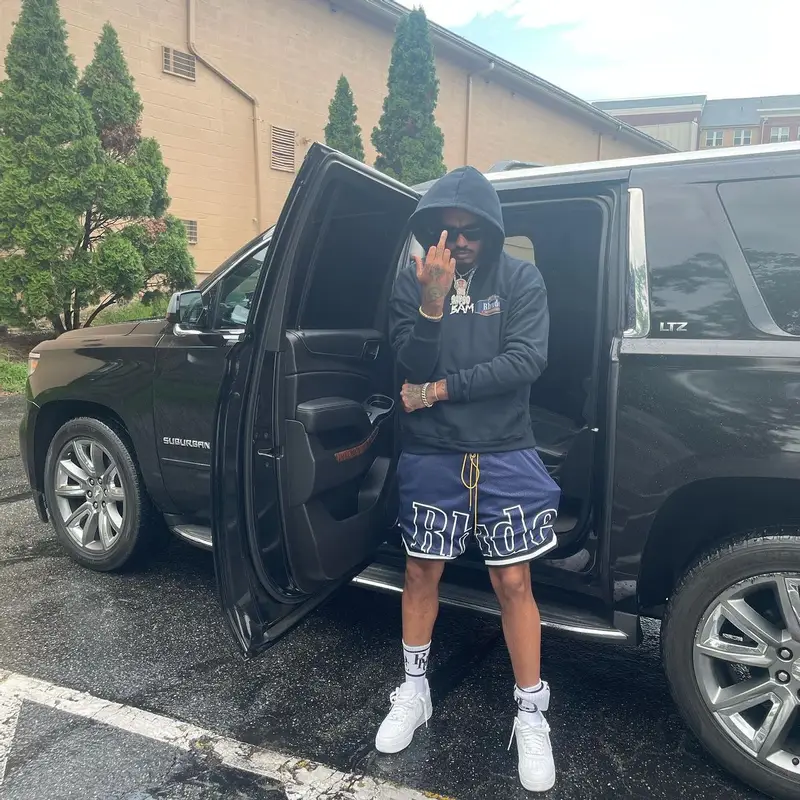 Lil Dude outfit in Rhude and Nike, 2022