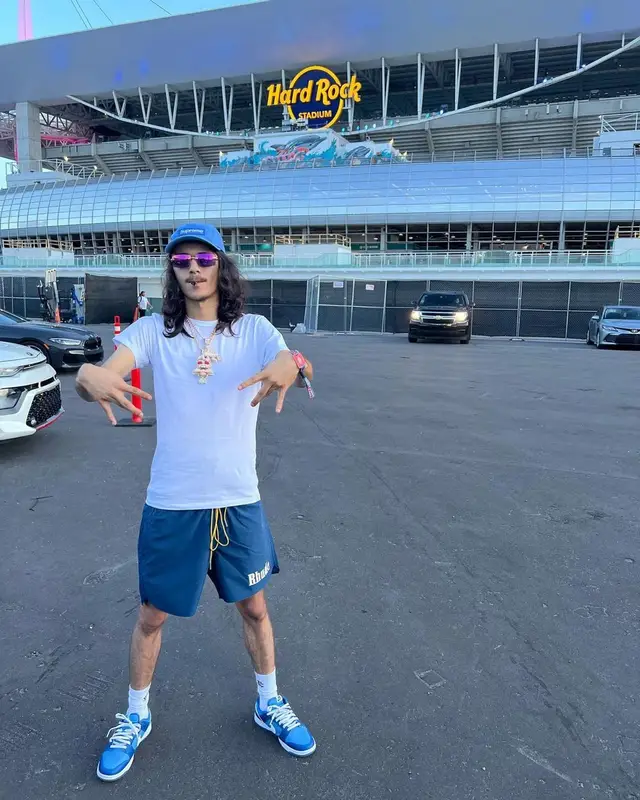 BabyTron outfit in Rhude, Cartier, and Supreme, 2022