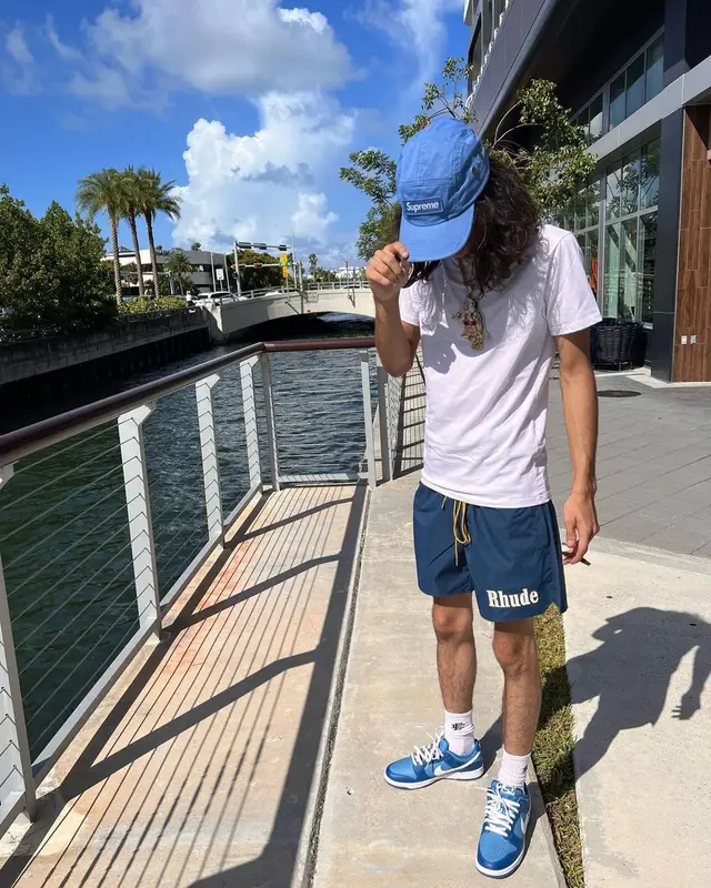 BabyTron outfit in Rhude, Cartier, and Supreme, 2022