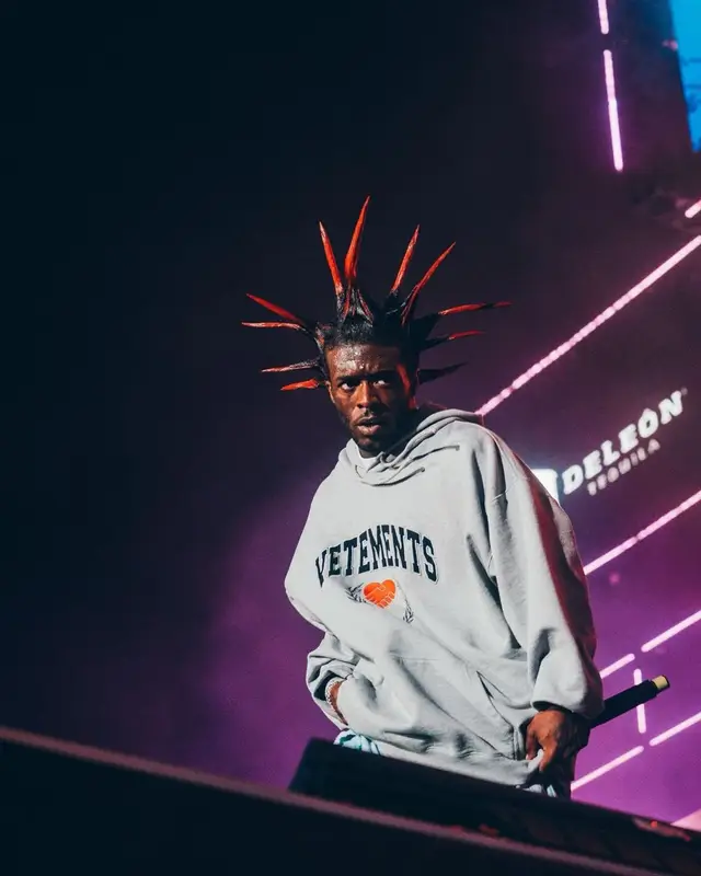 Lil Uzi Vert outfit in Vtmnts, Vetements, and Balenciaga, 2022