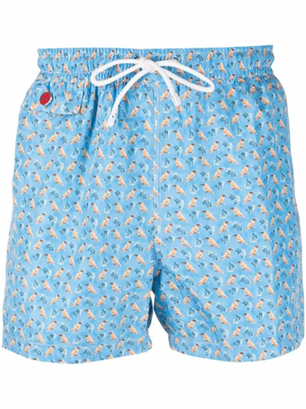 Kiton Toucan Print Swim Shorts $251