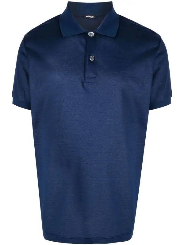 Kiton Short Sleeve Polo Shirt $636