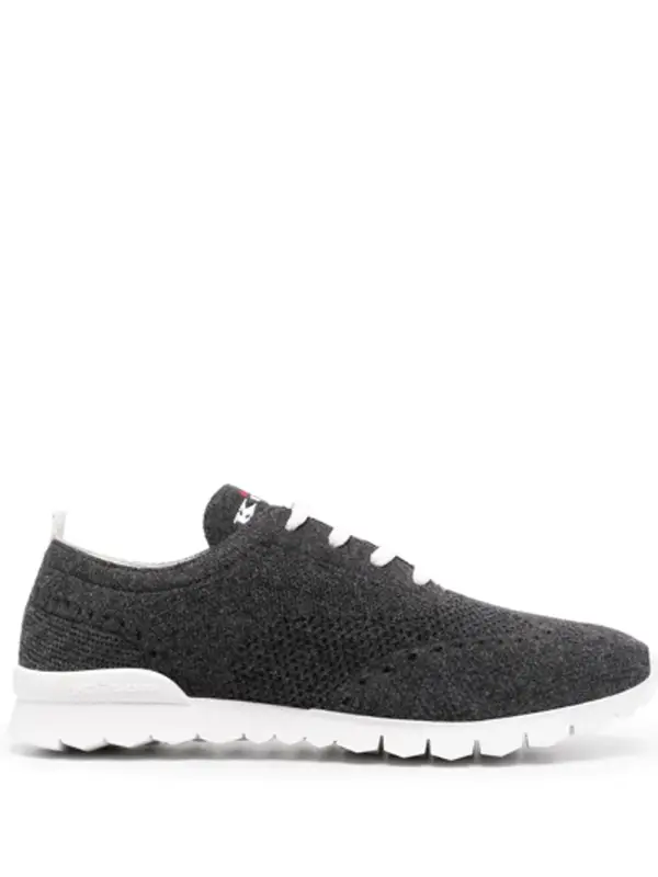 Kiton Embroidered Logo Tongue Sneakers $627