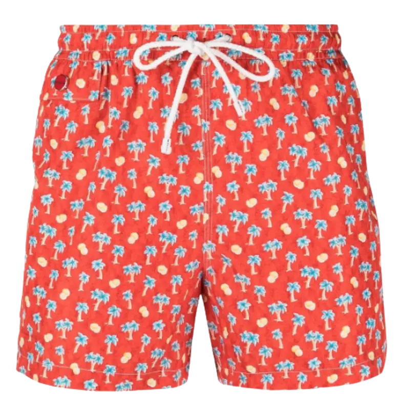 Kiton Palm Tree Print Swim Shorts $253