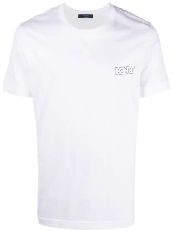 Kiton Chest Logo Print Detail T-Shirt $245