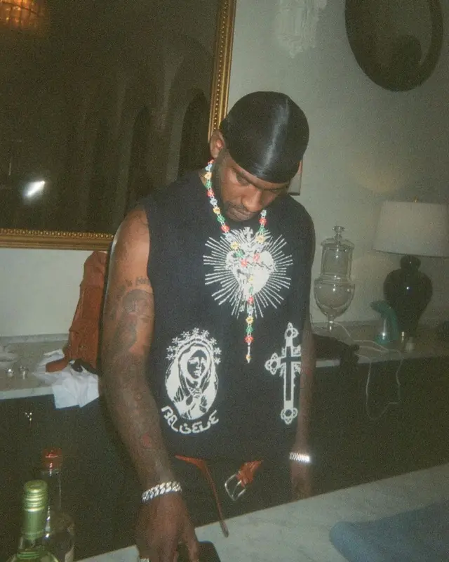 Skepta outfit in Guardian Angel, 2022