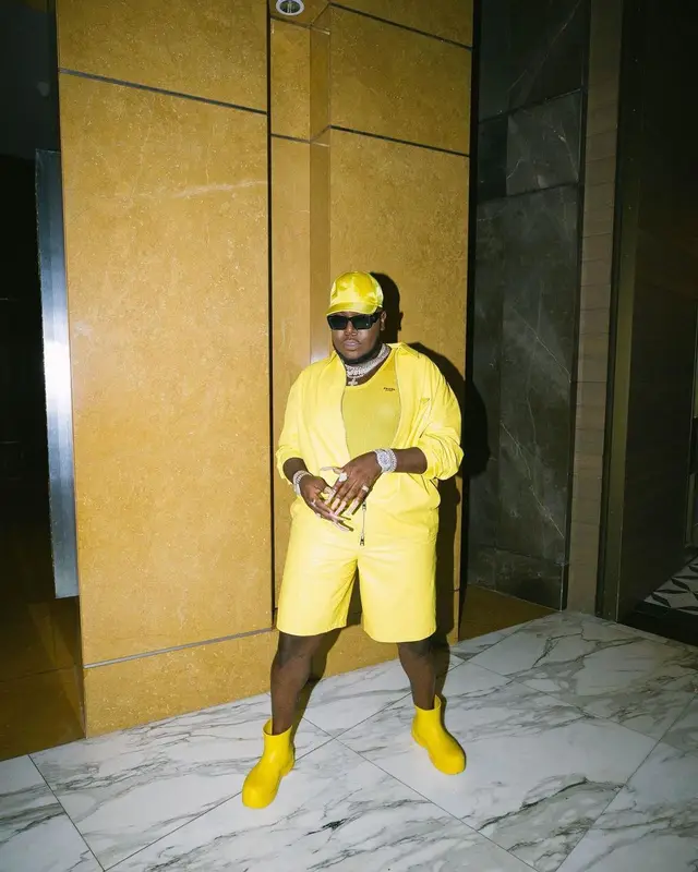 Saucy Santana outfit in Bottega Veneta and Prada, 2022