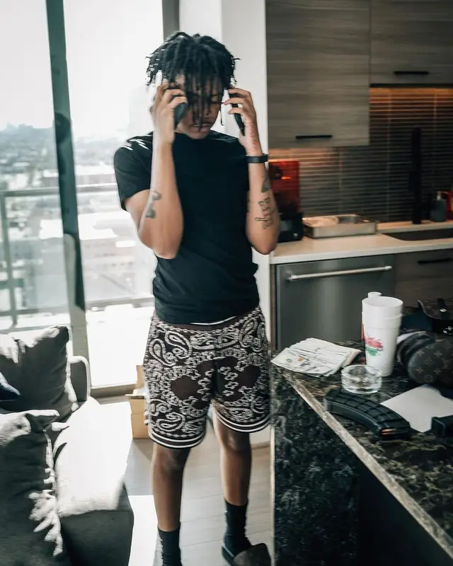 Kankan outfit in Amiri and Louis Vuitton, 2022