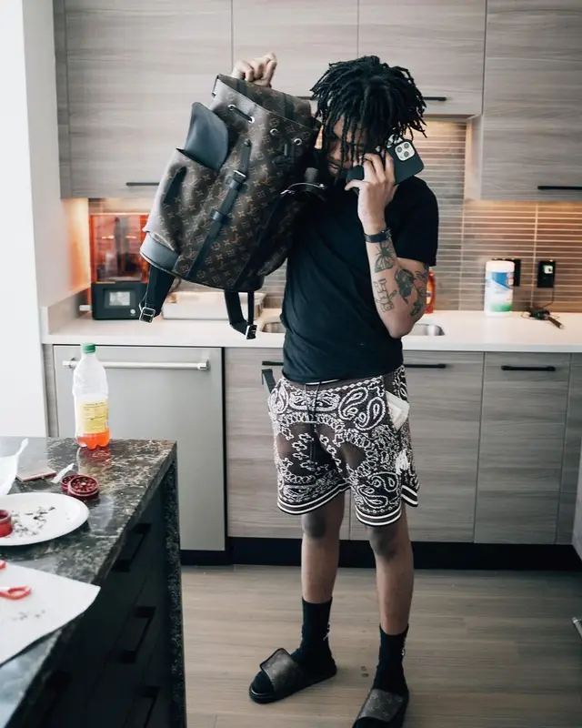 Kankan outfit in Amiri and Louis Vuitton, 2022