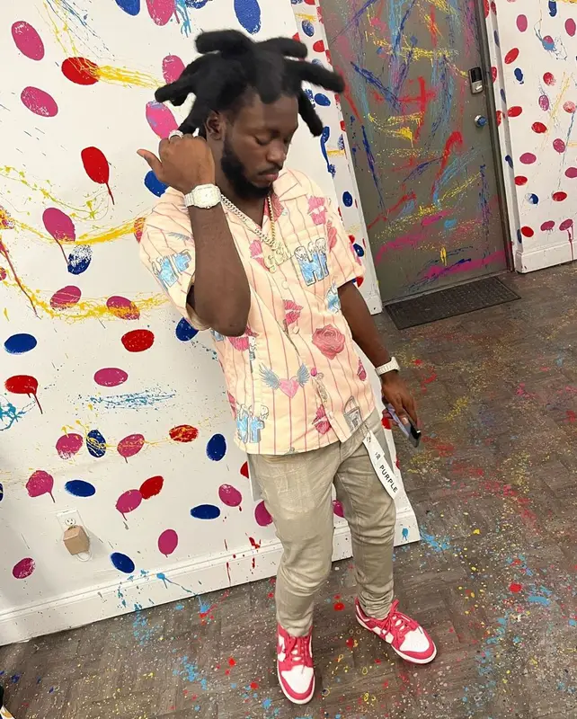 LPB Poody outfit in Homme + Femme, Purple Brand, and Nike, 2022