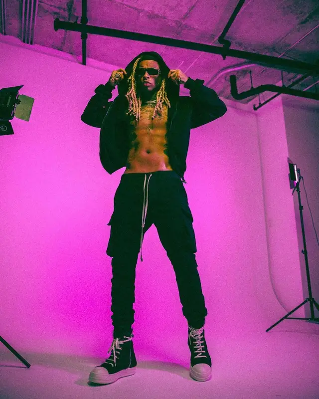 Ronny J outfit in Rick Owens and Balenciaga, 2022