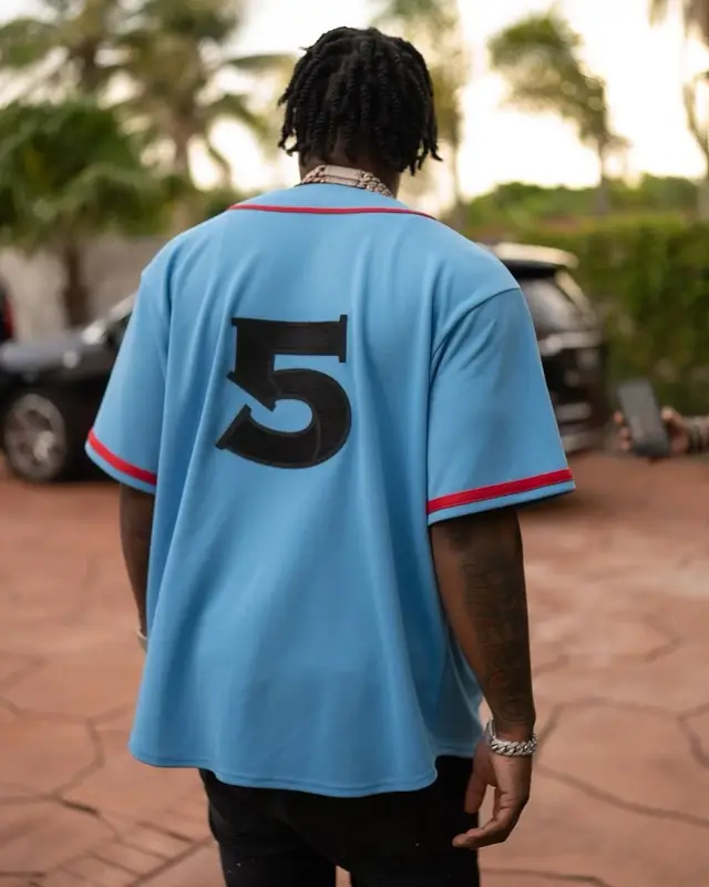 Fredo Bang outfit in Supreme, Amiri, and Nike, 2022