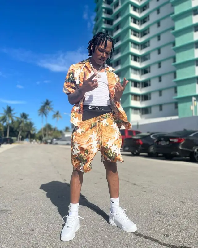 B Lovee outfit in Amiri, Ethika, and Nike, 2022