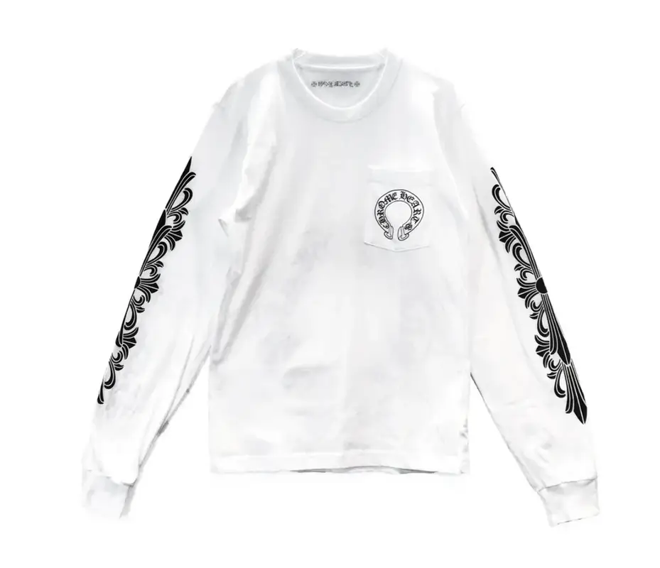 Chrome Hearts Horse Shoe Miami Logo Pocket T-Shirt White – Liquid Heat