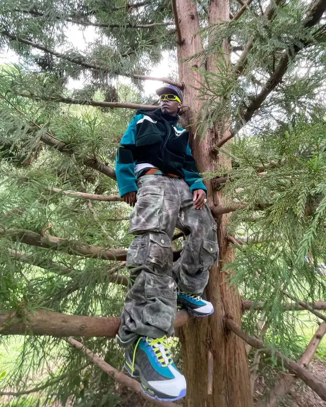 Bloody Osiris outfit in The Attico, BWL, and Louis Vuitton, 2022