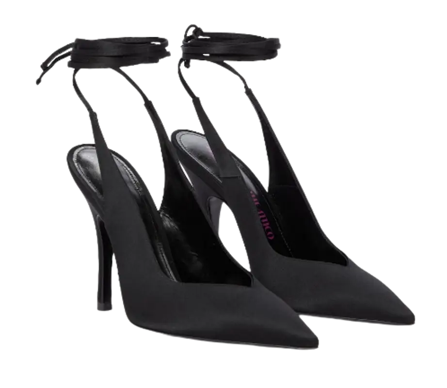 The Attico Ankle Tie Pointed Toe Pumps $930