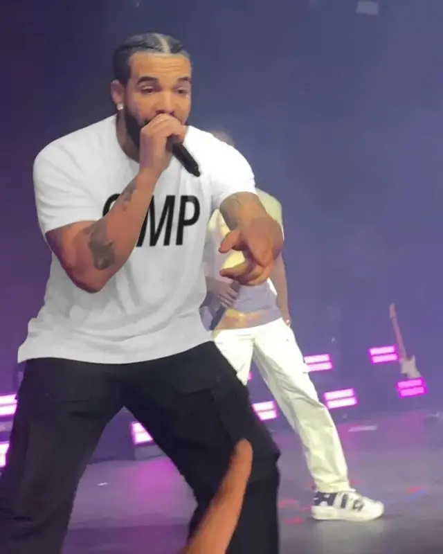 Drake outfit in Ends Repair, 2022