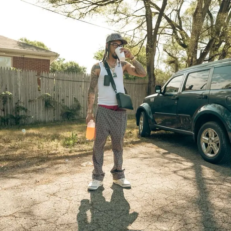 G.T. outfit in Jordan and Needles, 2022